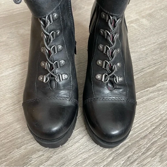 *Nine West Ursala Leather “Logger” Boot Sz 8 - Picture 6 of 11